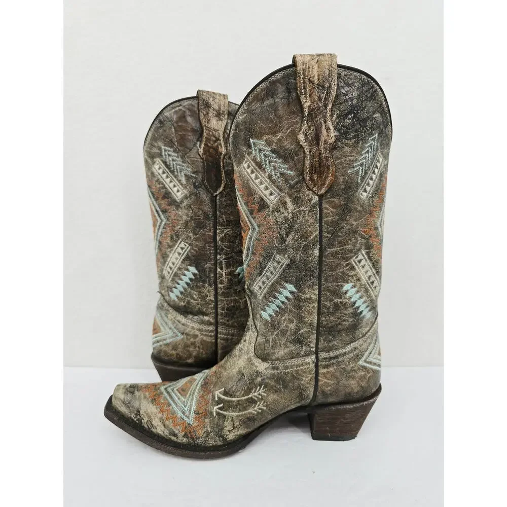 Corral Teens Girls Western Boots Brown 3.5